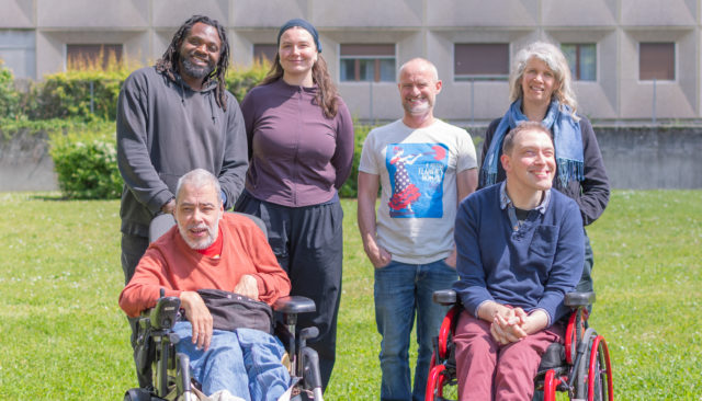 Léon, Estelle, Philippe, Anne, Michel et Niels